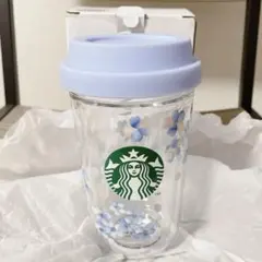 スタバ SAKURA2026 ダブルウォール耐熱グラスカップ 355ml
