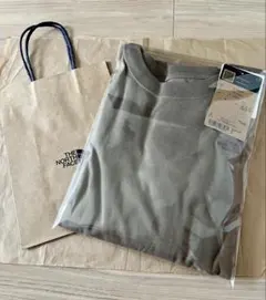 【新品・タグ付き】ザノースフェイス コットン ロングスリーブワンピース　Mサイズ