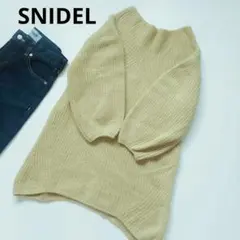 SNIDEL　スナイデル　羊毛　ラクーンニットミニワンピース　イエロー　送料込み