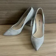 ダイアナ シルバー グリッター ハイヒール パンプス 約5〜7cm ヒール DIANA ハイヒール ダイアナ シルバー グリッター ハイヒール パンプス