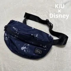 KiU ディズニー　ミッキー　ミニー　ウエストポーチ　ボディバッグ　防水