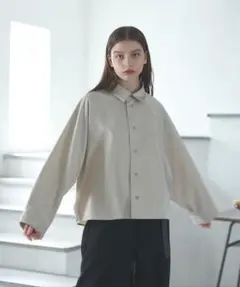 DOOPZ ワイドスリーブラグランショートシャツ ベージュ M 定価15400円