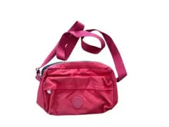 ピンク ジッパー付きショルダーバッグ y2k