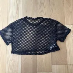 SHEIN メッシュ クロップドTシャツ Sサイズ