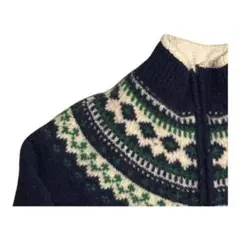 p*2様 1603 L.L.BEAN メンズ　古着　ネイビー ウールセーター　L