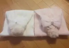 LIZ LISA　マフラー 2色セット(リボン・ポンポン・チャーム付き)