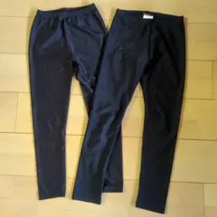 ドライレギンス 黒 2枚セット＊135サイズ、140サイズ