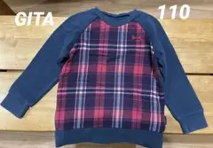 GITA赤チェック トレーナー　110