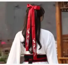 ✧︎数量限定SALE✧︎中国土産物シリーズ 宮女のお守り 漢服リボン⑩孔雀紅