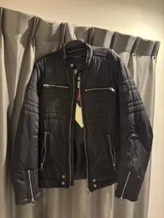 今週末まで　DIESEL ダウン 中綿ジャケット シングルライダース Lサイズ