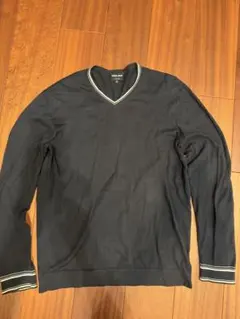Giorgio Armani ネイビー Vネック カットソー 50のサムネイル