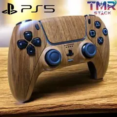 PS5 DualSense TMR 木目 カスタム 純正 コントローラー 軽量化