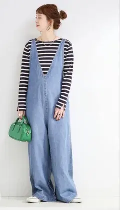 B.C STOCK デュ ジュール V NECK JEAN SALOPETTE - メルカリ