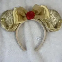 ミッキーマウス耳型カチューシャ ゴールド