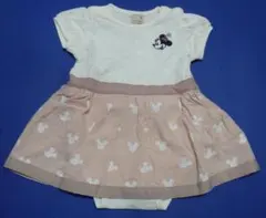 【新品】ミッキー総柄が可愛い♡ミニー刺繍ロンパース