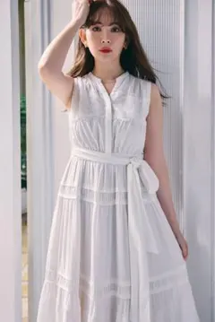 lalune プリムシャツティアードワンピース | Mercari