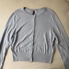 H&M DIVIDED クルーネックカーディガン ライトブルー Mのサムネイル