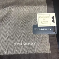 미사용 BURBERRY 버버리 대형 손수건 스카프 캐시미어