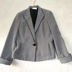 EMMA JAMES ジャケット セレモニー 入学式 卒業式 千鳥柄 L 黒 白