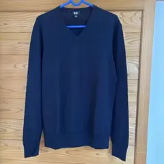 UNIQLO ネイビー Vネックセーター Mサイズ