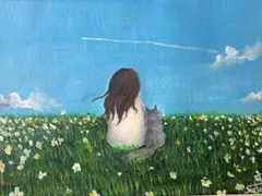 真作】渡辺あきお 真筆原画 直筆サイン 裏書き有り 絵画 猫 - メルカリ