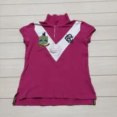 Polo Ralph Lauren ピンクハーフジップシャツ M