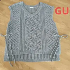 GU ニットベスト グレー M