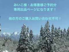 みいこ様お得意様ご予約分専用出品ページ