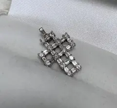 あ*ー様 ダイヤモンド ネックレス 幾何学モチーフK18WG - メルカリ