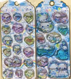 正規品　ぷくぷくあわわちゃん　2セット　KAMIO JAPAN　ウォーターシール