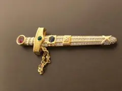 SWAROVSKI ヴィンテージ スワロフスキー ソードモチーフ ブローチ