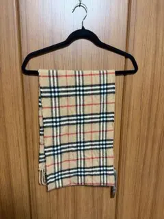 BURBERRY LONDON ラムウール マフラー チェック柄