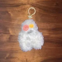 ファグラー　FUGGLER　ぬいぐるみ　キーホルダー　キーリング　白　ボタン