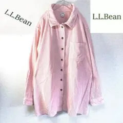L.L.Bean シャツ 長袖 エルエルビーン ピンク ビンテージ 90s以降