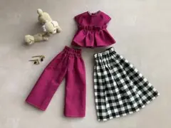 ＃547 リカちゃん　ハンドメイド服　服・小物　４点セット
