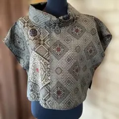 大島紬ベスト(サービス品)