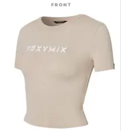 XYXYMIX ゼクシィミックス クロップドトップス　ドスキンベージュ　Lサイズ