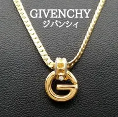 美品✨GIVENCHYジバンシィゴールドハートロゴネックレス、ヴィンテージ 