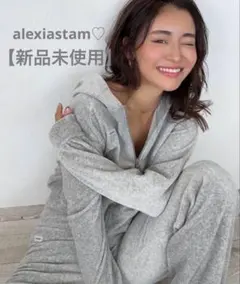 新品】alexiastam♡Wellness Velour Hoodie グレーのサムネイル
