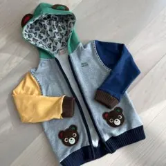 MIKI HOUSE クマ刺繍パーカー 130サイズ