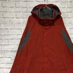コロンビア　マウンテンパーカーレッドL ロゴ刺繍アウトドア828