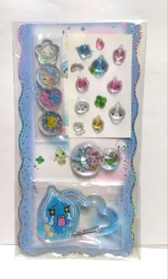 しずくちゃん　ボンボンドロップシール　おはじきシール　ウォーターシール