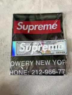 Supreme 100ドルステッカー ノベルティ ランドリーバッグ 2点セット