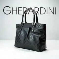 美品 GHERARDINI トートバッグ ソフティ スタッズハンドル モノグラム