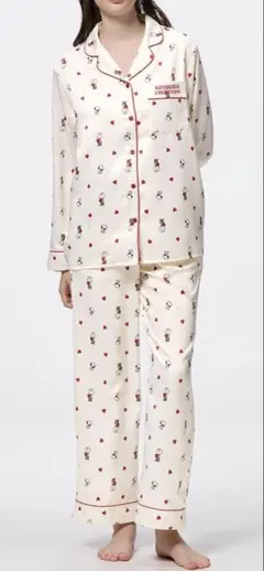 GUサテン長袖パジャマSNOOPY