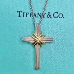 【美品】ティファニー　シグネチャークロス　ネックレス　十字架　925×750