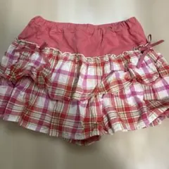 pom ponetteチェック柄キュロット140サイズ