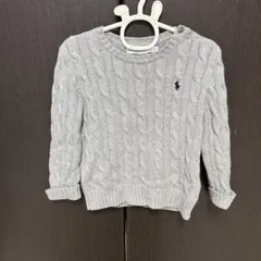 Ralph Lauren グレー ケーブルニット 24M