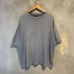 EVCON エビコン ボーダー プレーン S/S Tee オーバーサイズ