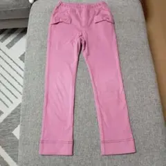 KP❤リボン付きポケット、ピンクのパンツ　120